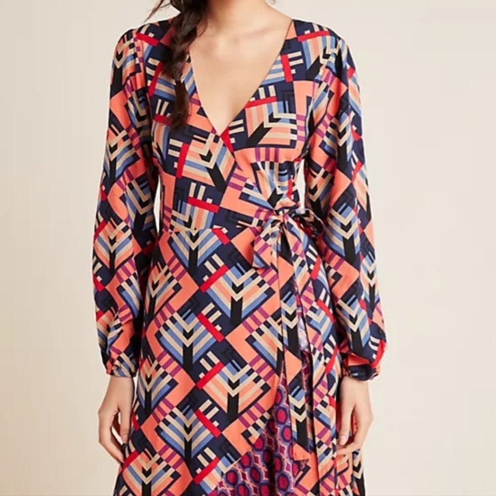 NWT, Anthropologie, Porridge AMITY WRAP DRESS